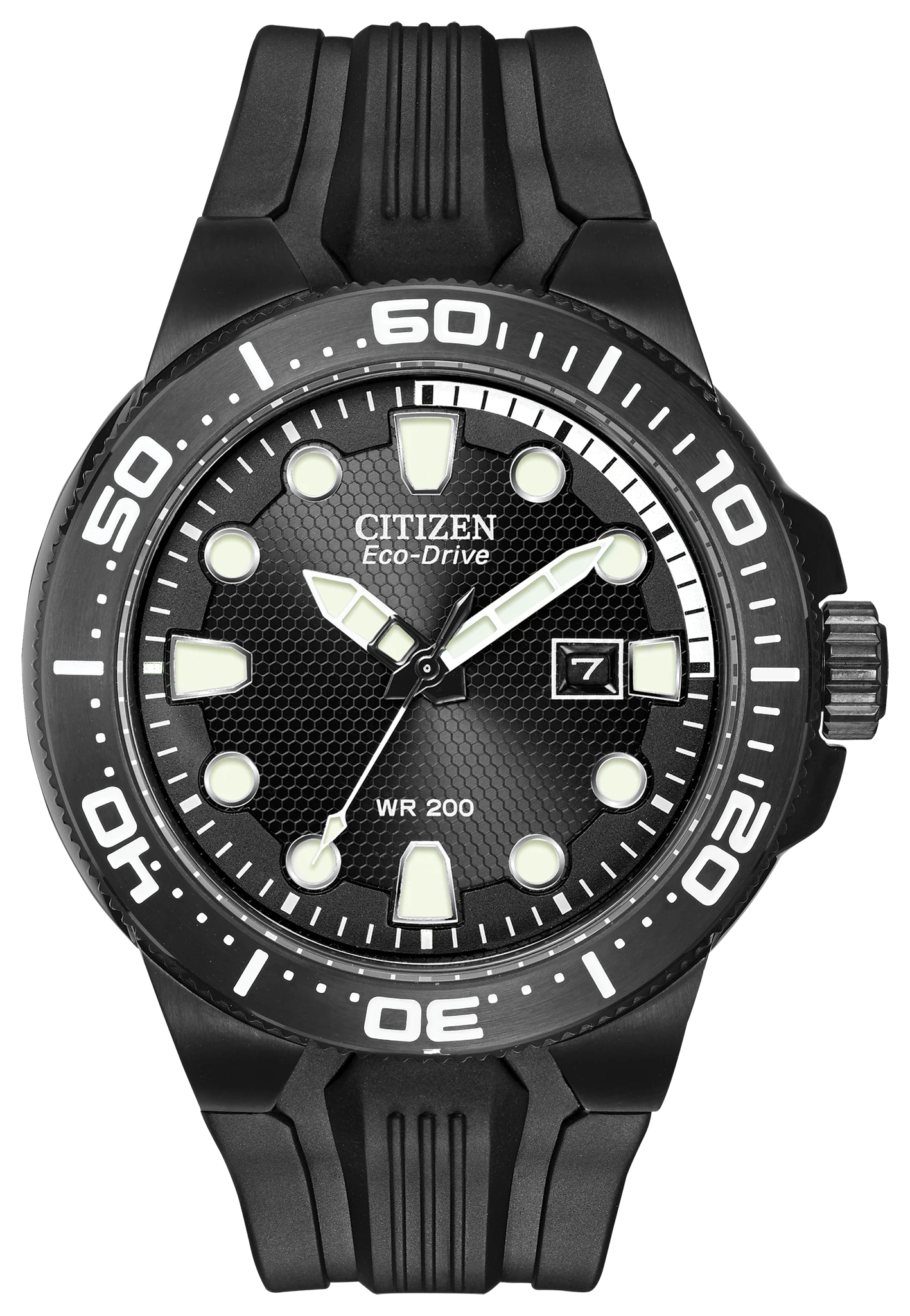 Scuba Fin Black Dial Polyurethane Strap BN0095-08E | CITIZEN